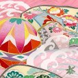 画像5: お宮参り 女の子 着物 正絹 日本製 手描き 赤ちゃんのお祝い着(初着 産着) 襦袢付き【ピンク、鞠と扇】