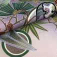 画像7: 七五三 着物 2025年新作 3歳 男の子 被布コートセット 合繊【グレージュｘ藤色系、古典柄狛犬】