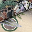 画像7: 七五三 着物 2025年新作 3歳 男の子 被布コートセット 合繊【スモーキーミント・黒ｘベージュ、古典柄狛犬】