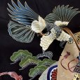 画像6: 七五三 5歳 男児 お祝い着物 フルセット 正絹 古典柄羽織 着物と金襴袴セット【黒地、鷹に扇と兜】