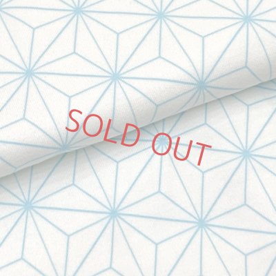 画像4: 初着 新生児用 おくるみ ガーゼのベビーガウン サイズ 50cm 日本製【水色、麻の葉】