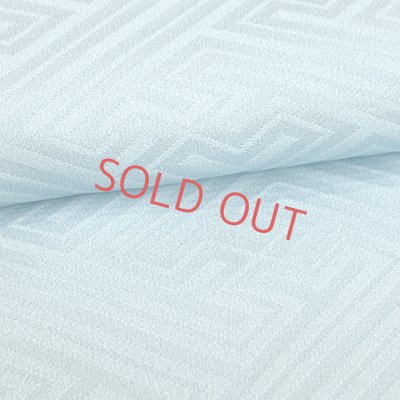 画像8: 七五三 着物 7歳 絵羽柄の古典柄の四つ身の子供着物(合繊) 単品【水色、枝垂れ桜に鞠】