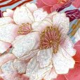 画像4: 七五三 着物 7歳 セット 合繊 絵羽柄の子供着物 結び帯コーディネートセット【水色、枝垂れ桜に鞠】