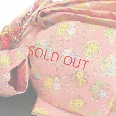 画像7: 七五三 着物 7歳 セット 合繊 絵羽柄の子供着物 結び帯コーディネートセット【水色、枝垂れ桜に鞠】