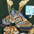 画像4: お宮参り 男の子 着物 正絹 金彩 刺繍柄 赤ちゃんのお祝い着 初着 産着【緑、兜と松】