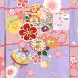 画像4: お宮参り 女の子 着物 正絹 金駒刺繍 日本製 赤ちゃんのお祝い着 （初着 産着） 襦袢付き【藤色ｘ赤系、鞠と梅・菊】