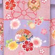 画像5: お宮参り 女の子 着物 正絹 金駒刺繍 日本製 赤ちゃんのお祝い着 （初着 産着） 襦袢付き【藤色ｘ赤系、鞠と梅・菊】