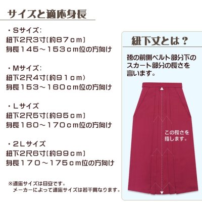 画像7: 卒業式 袴 レディース 矢羽刺繍入り袴 選べる色 サイズ (S M L LL)【イエロー ローズ 紫 紺】