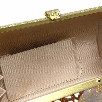 画像4: 草履バッグセット 成人式 お正月 振袖に 3Lサイズ 三枚芯の草履(適応：26.0cm-27.5cm位)セット「エンジ系ｘゴールド、牡丹」ZB3L1007