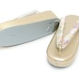 画像7: 草履バッグセット 振袖 礼装用 帯生地使用 2枚芯の草履 フリーサイズ【白銀、華様紋桜】