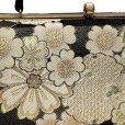 画像3: 【少し訳あり】 草履バッグセット 振袖 礼装用 帯生地使用 2枚芯の草履 フリーサイズ【黒地、古典桜】