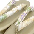 画像5: 草履バッグセット 古典柄 振袖用 三枚芯草履 フリーサイズ 成人式 お正月 卒業式等に【シャンパンゴールド系、菊と華様紋】