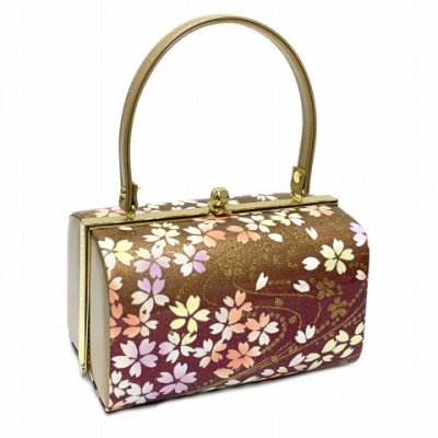画像2: 草履バッグセット 成人式 お正月 振袖に LLサイズ(適応：24.5cm-26.0cm位)「ゴールドｘエンジ、桜」ZBLL1011