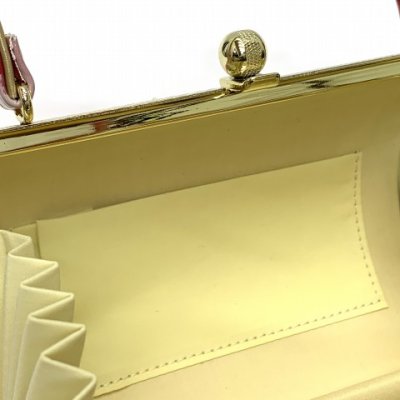 画像4: 草履バッグセット 成人式や十三参りの振袖に Sサイズ (適応：21.0cm-22.5cm位)「レッドxゴールド、桜」ZBS1018