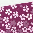 画像3: ジュニア用の浴衣帯や卒業式の袴下用の帯に 小袋帯【紫 桜】 (3)