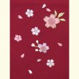 画像3: 七五三 3歳女の子用 桜刺繍の子供袴【ローズ】 紐下丈55cm(100サイズ) (3)