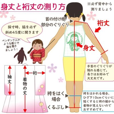 画像3: 肩揚げ、身揚げ加工(女の子の着物・襦袢)