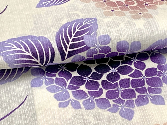紫陽花柄140㎝ジュニア浴衣