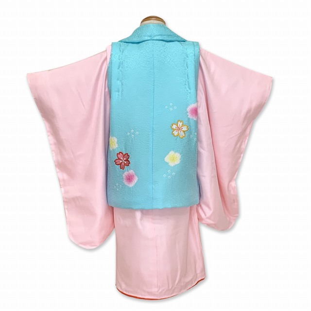 七五三 着物 フルセット 3歳 女の子用 日本製 正絹 本絞り 刺しゅう