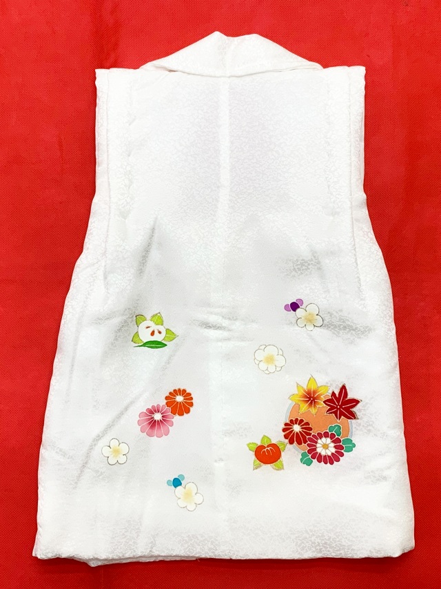 被布コート 単品 七五三 3歳 女の子用 日本製 友禅柄の被布(正絹 