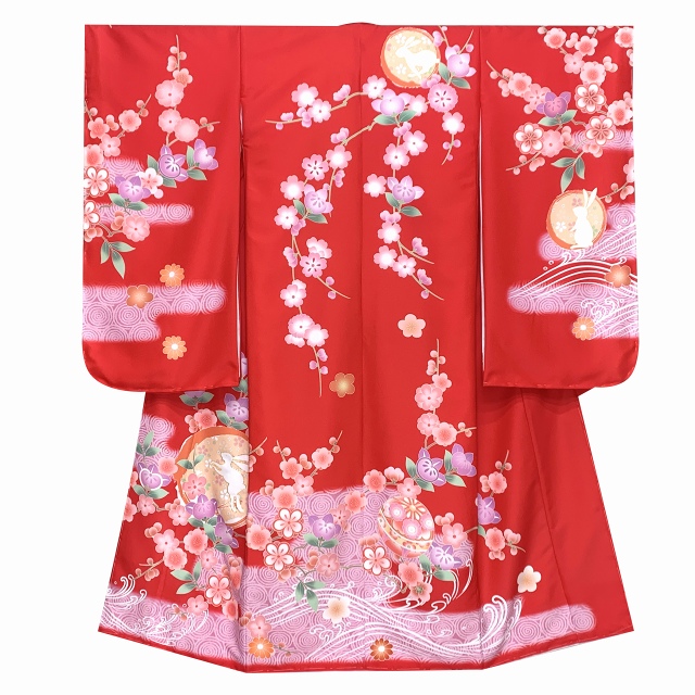 七五三 着物 フルセット 2023年新作 7歳 女の子用 日本製 絵羽柄の子供