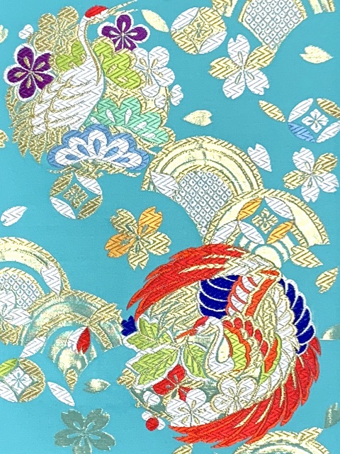 新品　正絹　日本製　西陣織　七五三〜ジュニア　袋帯　全通