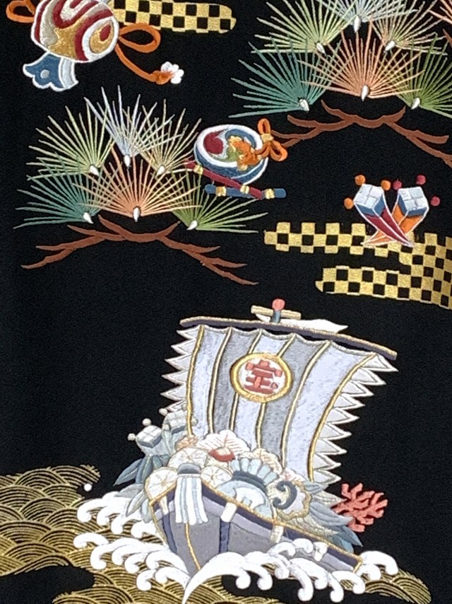 お宮参り 男の子 着物 正絹 刺繍柄 日本製 赤ちゃんのお祝い着 初着 産 