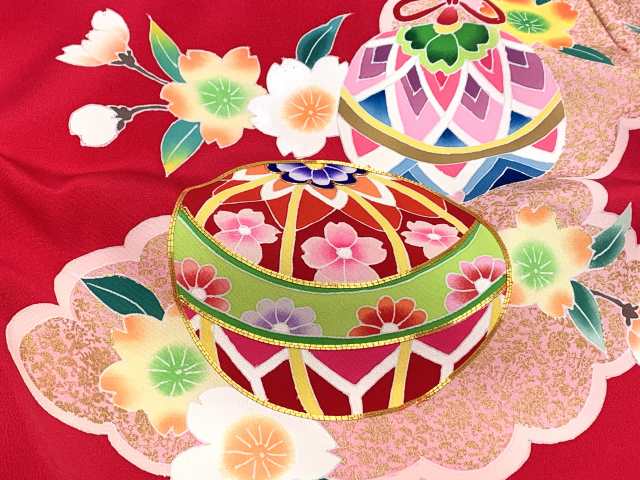 お宮参り 女の子 着物 日本製 手描き 金駒刺繍 高級 赤ちゃんのお祝い