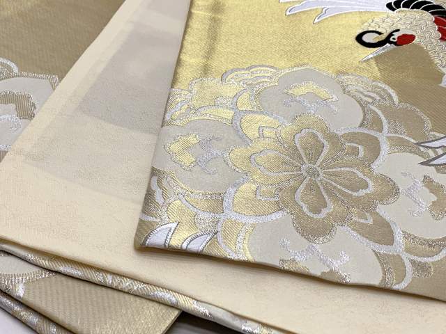 振袖用袋帯 成人式に 日本製 全通柄 華やかな柄の袋帯(合繊) 仕立て