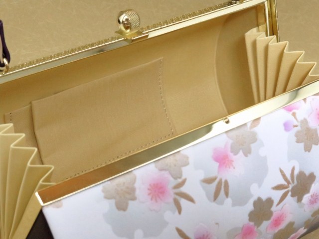 草履バッグセット 振袖用 成人式 お正月 卒業式等に 草履 フリーサイズ【白&紫、桜雪輪】