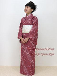 ジュニアサイズの洗える着物 小紋・袷(長襦袢付き)を19点追加しました。