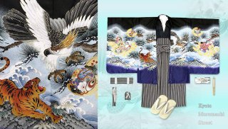 七五三 2012年新作 ５歳男児用羽織・袴のフルセットを追加しました。