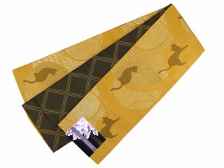 お手入れ簡単な合繊の半幅帯を12本追加しました。