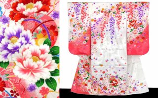 七五三 7歳女の子の着物(合繊)*襦袢付きを追加しました。