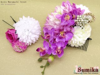 “Sumika”アートフラワー・オリジナル髪飾りを追加しました。