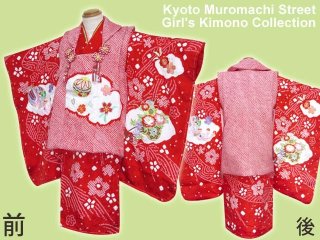 七五三、お正月に 3歳女児用正絹のお祝い着セットを追加しました。