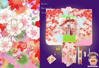 七五三 7歳女の子用正絹の着物フルセットを10点追加しました。