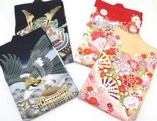 お宮参り 着物　男の子用と女の子用の産着(うぶぎ)を追加しました。　