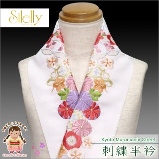 華やかな刺繍柄の振袖用半衿を15点追加しました。