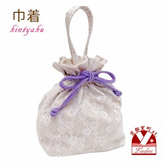 浴衣向け レース地の巾着を追加しました。