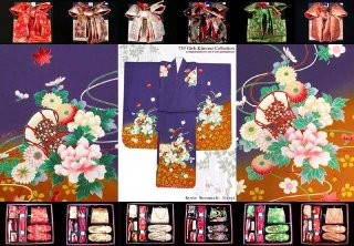 七五三 ７歳女の子国産刺繍入り着物フルセットを6点追加しました。