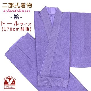二部式着物 洗える着物 単衣 小紋柄の着物 トールサイズ(170cm