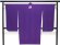 画像2: 卒業式の着物 小学生向け 袴専用丈短 刺繍柄入り色無地の二尺袖（小振袖） 着物【紫、花輪】 (2)