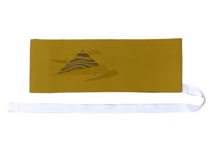 画像4: 軽装帯 お太鼓結びの付け帯 合繊【黄土系、三角】 (4)