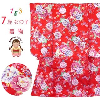七五三 着物 7歳 2023年新作 単品 金駒刺繍 幻想的な柄の四つ身