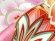画像4: 七五三 着物 フルセット 7歳 女の子用 絵羽柄の子供着物 結び帯セット(合繊)【ピンク、ねじり梅と鞠・桜】 (4)