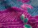 画像3: 【訳あり品】帯揚げ 成人式の振袖用 正絹 総絞り 二色染め 中抜き絞りの帯あげ(単品)【紫ｘ青】 (3)