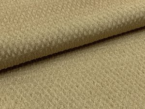 画像4: 振袖用 帯揚げ 帯締め ポリエステルふくれ生地の帯揚げ パールビーズ飾りの振袖用帯〆 セット【ベージュ系】 (4)