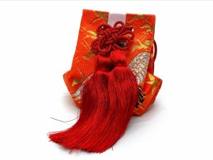 画像7: お宮参り よだれかけ 帽子セット 初着 産着 刺繍入り 涎かけ 帽子 小物 女の子 4点セット 化繊 日本製【薄ピンク、鶴】 (7)