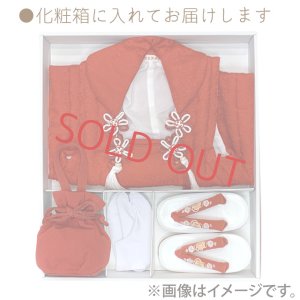 画像9: 七五三 三歳 女の子 被布セット 被布コート 草履 巾着 足袋 4点コーデセット【白、うさぎさん】 (9)